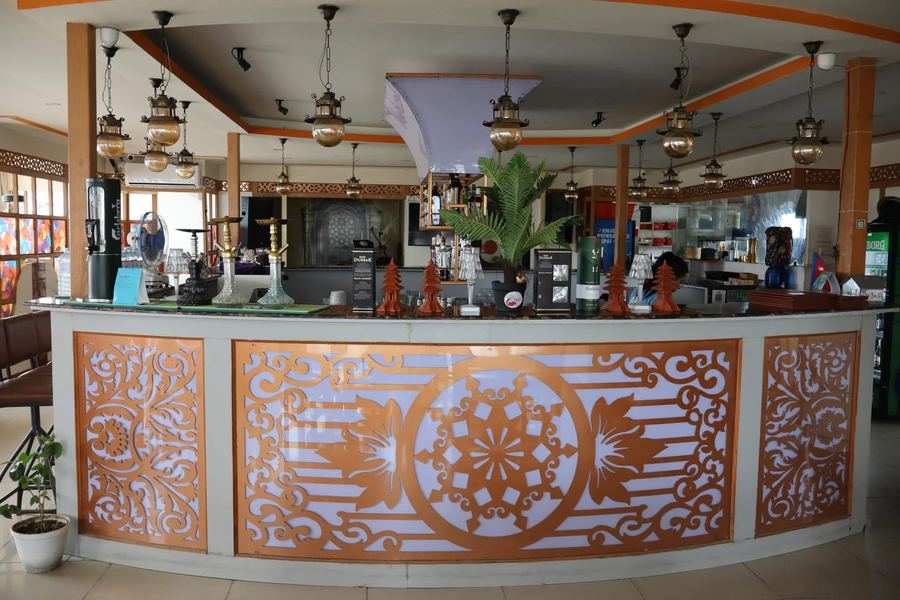 The dining room and bar at Biryani Chautari & Tandoor
